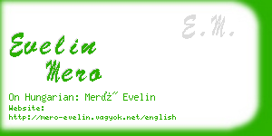 evelin mero business card